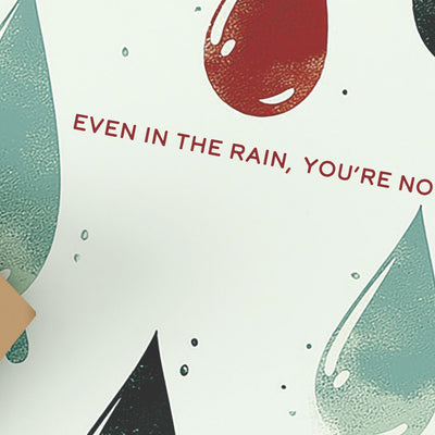 Raindrop Encouragement Card