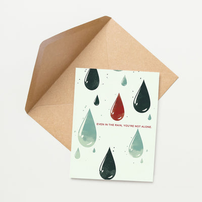 Raindrop Encouragement Card
