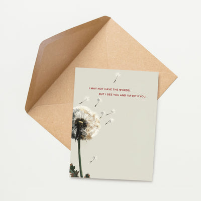 Dandelion Grief Card