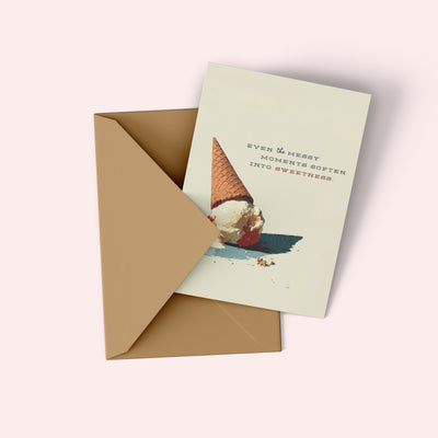 LIFE IS MESSY CARD, ENCOURAGEMENT CARD