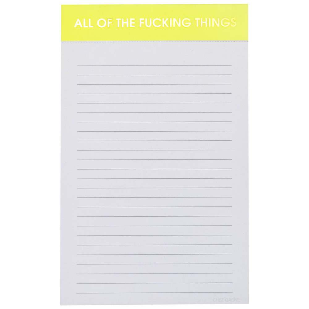All of the Fucking Things Notepad