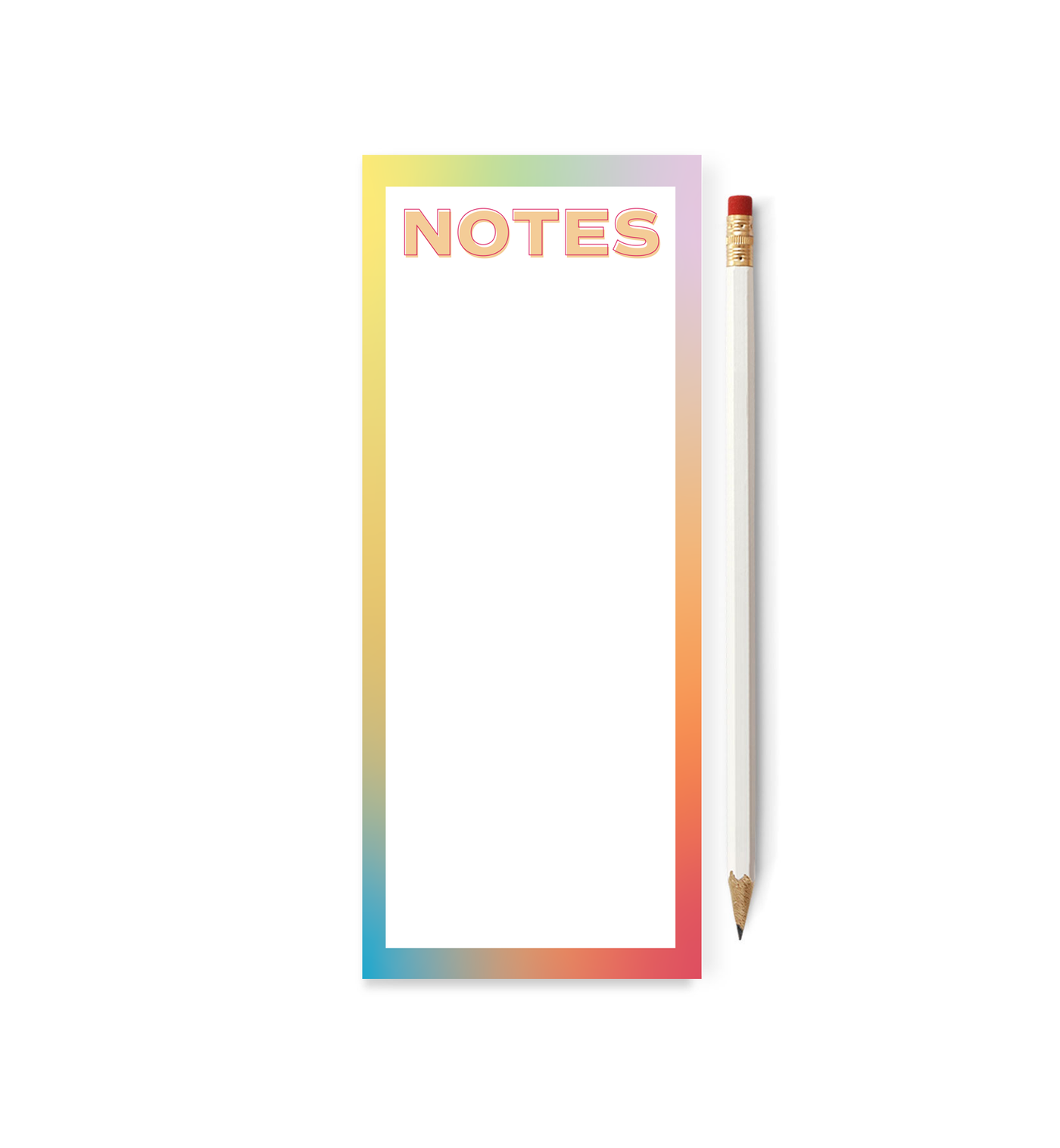 COLORFUL NOTES Skinny Notepad
