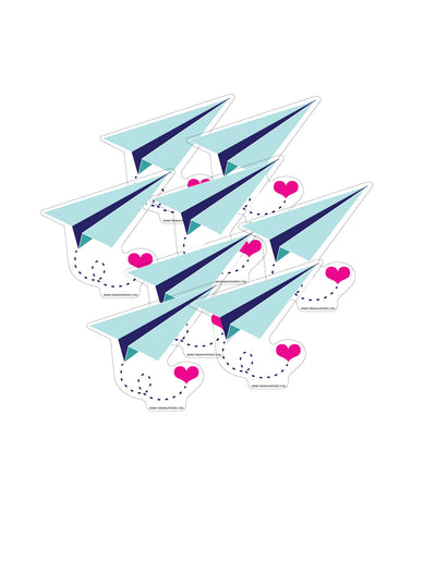 Paper Plane Sealing Stickers