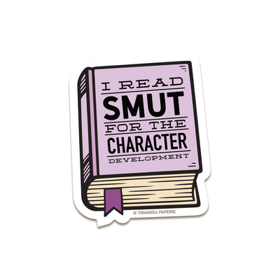 I Read Smut 3" Sticker