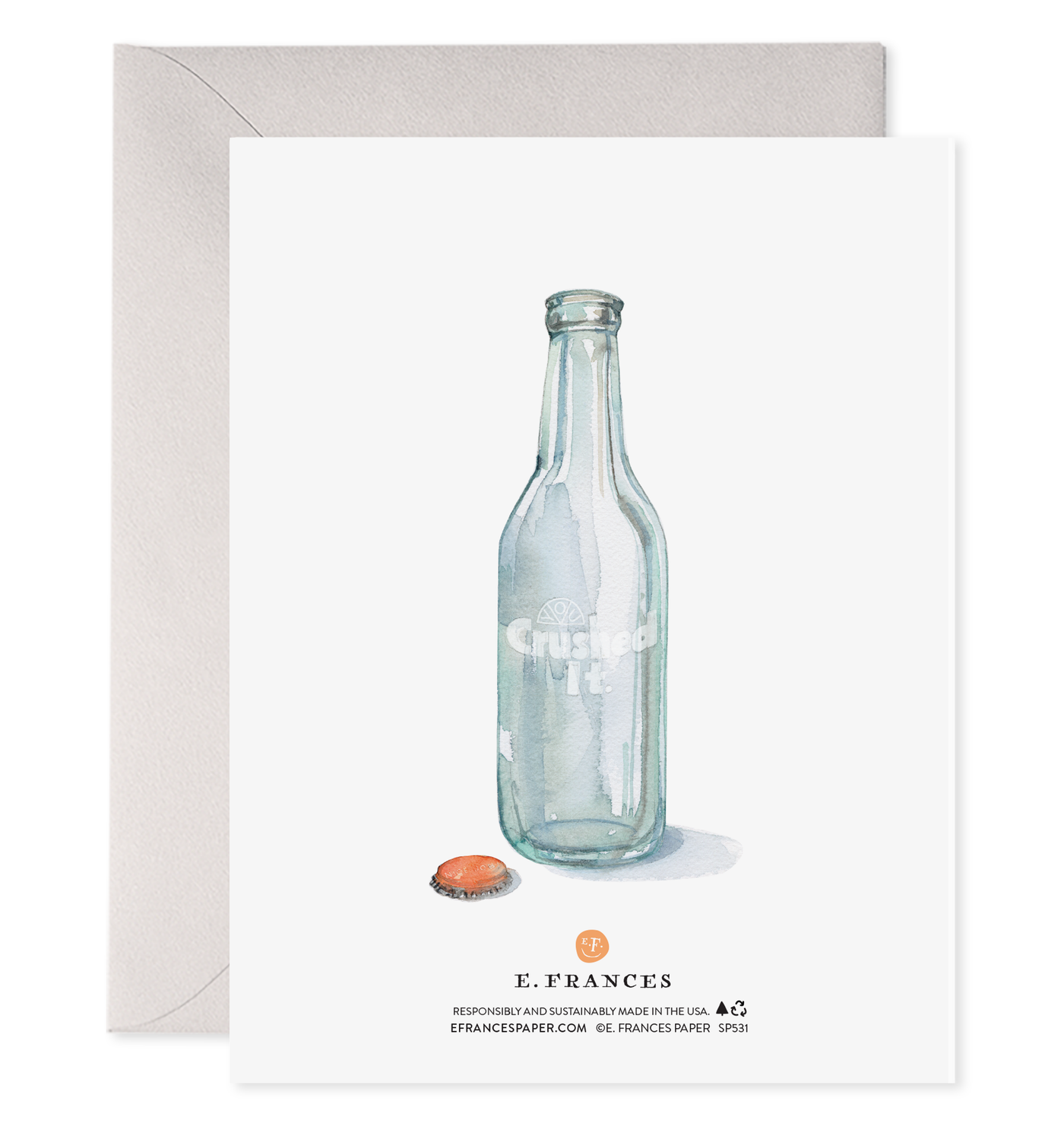 Crushed It | Orange Soda Congrats Graduation Greeting Card