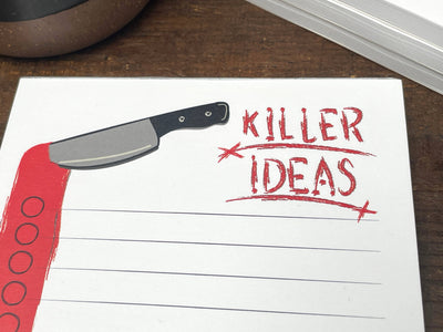 Killer Ideas Notepad, Halloween, Horror Themed Notepad