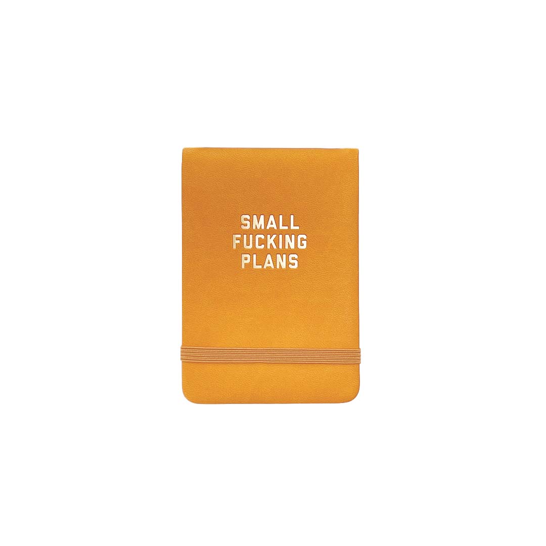 Small Fucking Plans Pocket Journal Goldenrod