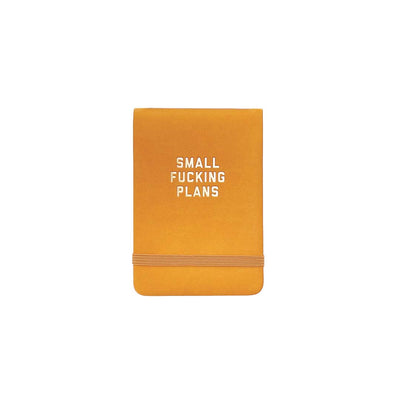 Small Fucking Plans Pocket Journal Goldenrod