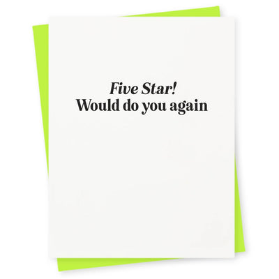 Five Star Funny Dating / Relationship / Relationship Card