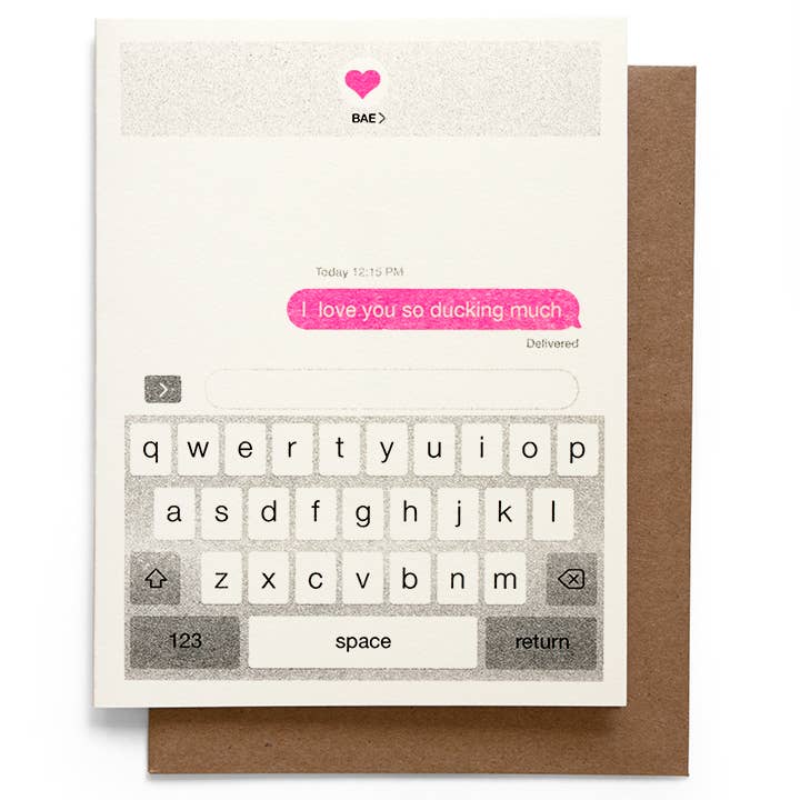 Smarty Pants Paper - Ducking note card