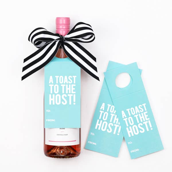 Toast to the Host Wine Tags - A Wine and Spirits Gift Kit