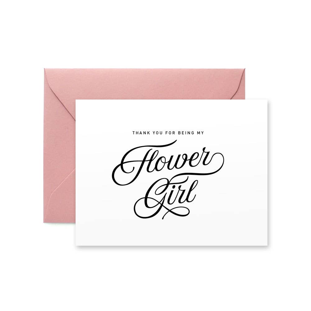 Paper Hearts Design Co. - Thank You for Being My Flower Girl Card