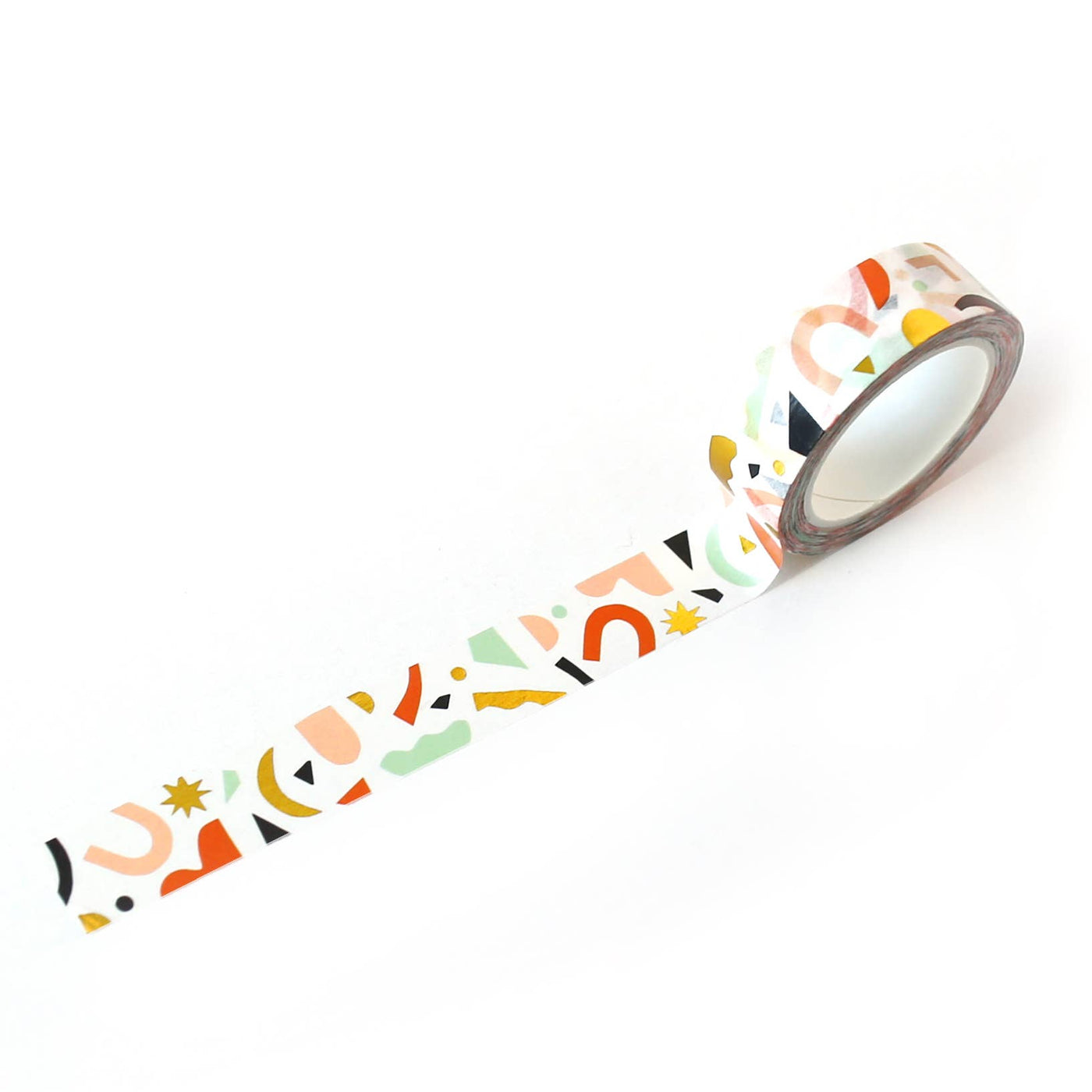 Worthwhile Paper - Confetti Pattern Washi Tape - Color + Gold Foil