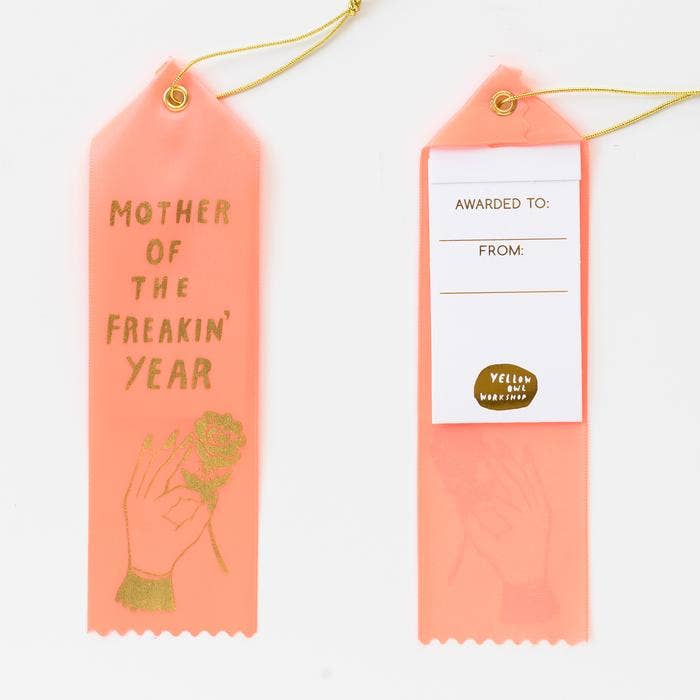 Yellow Owl Workshop - Mother Of The Year Award Ribbon