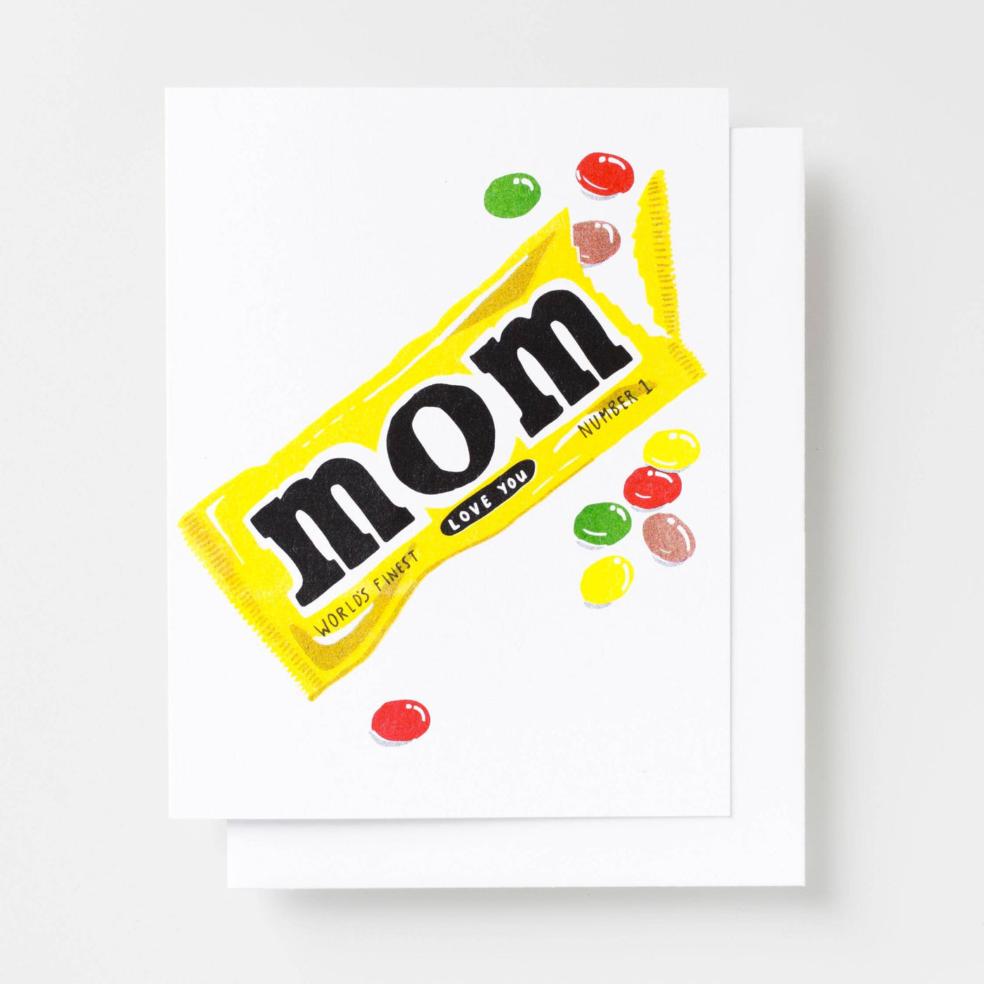 Yellow Owl Workshop - Love You Mom Risograph Card