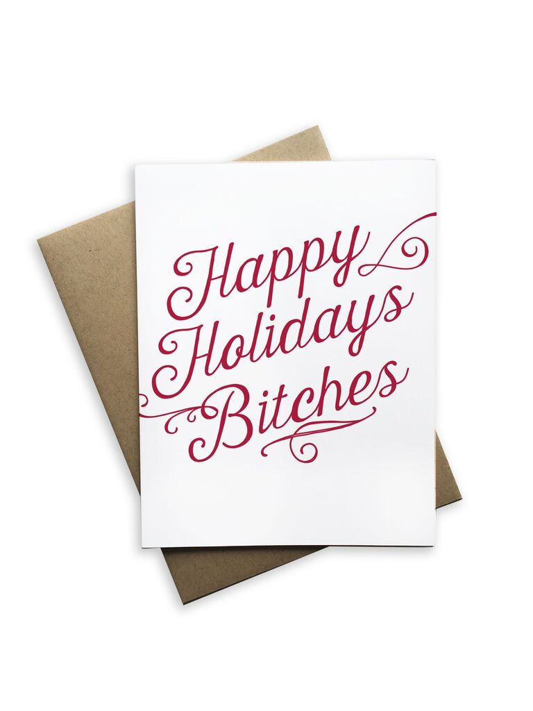 Happy Holiday's Bitches Notecard