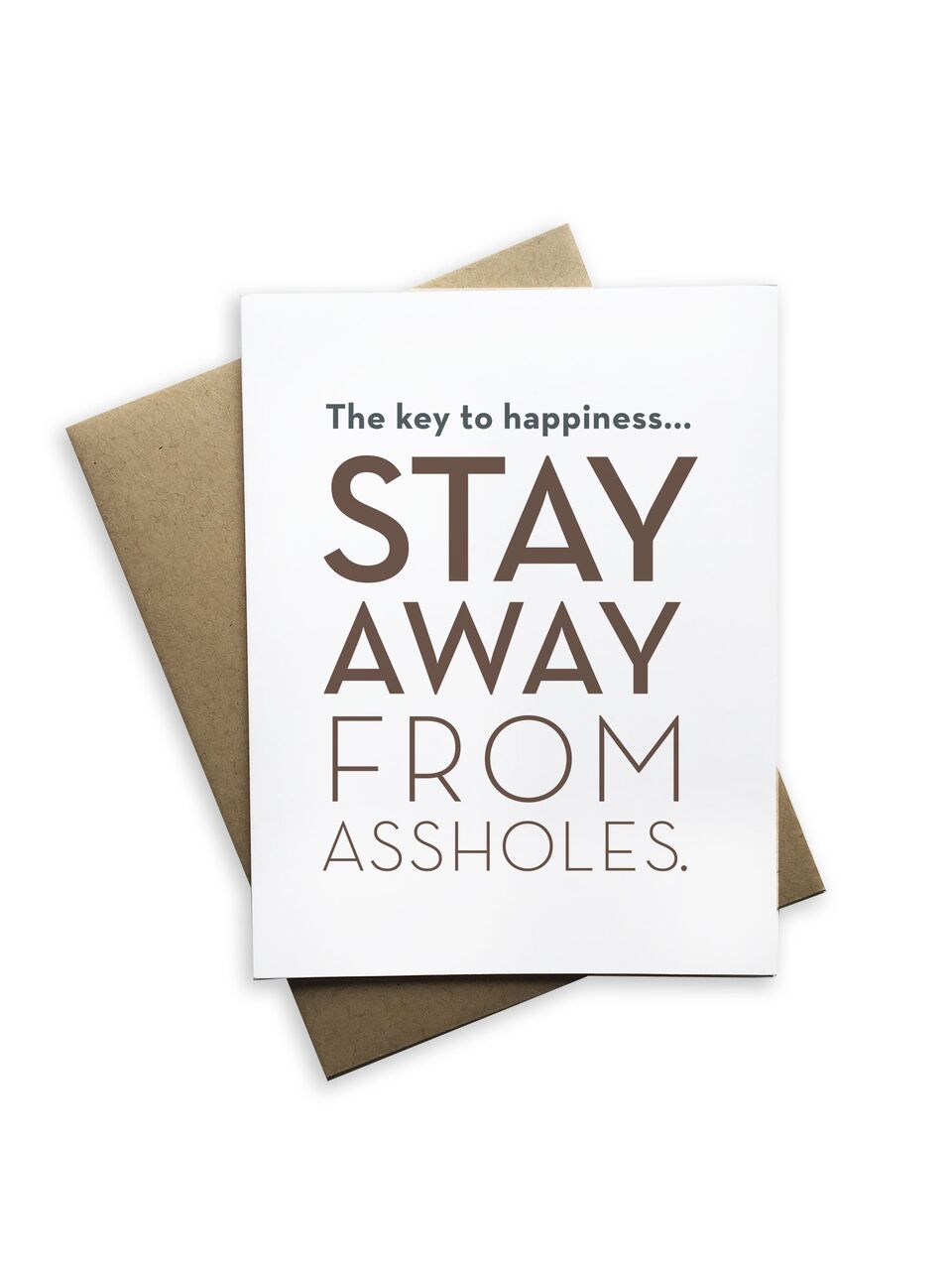 The Key to Happiness Notecard