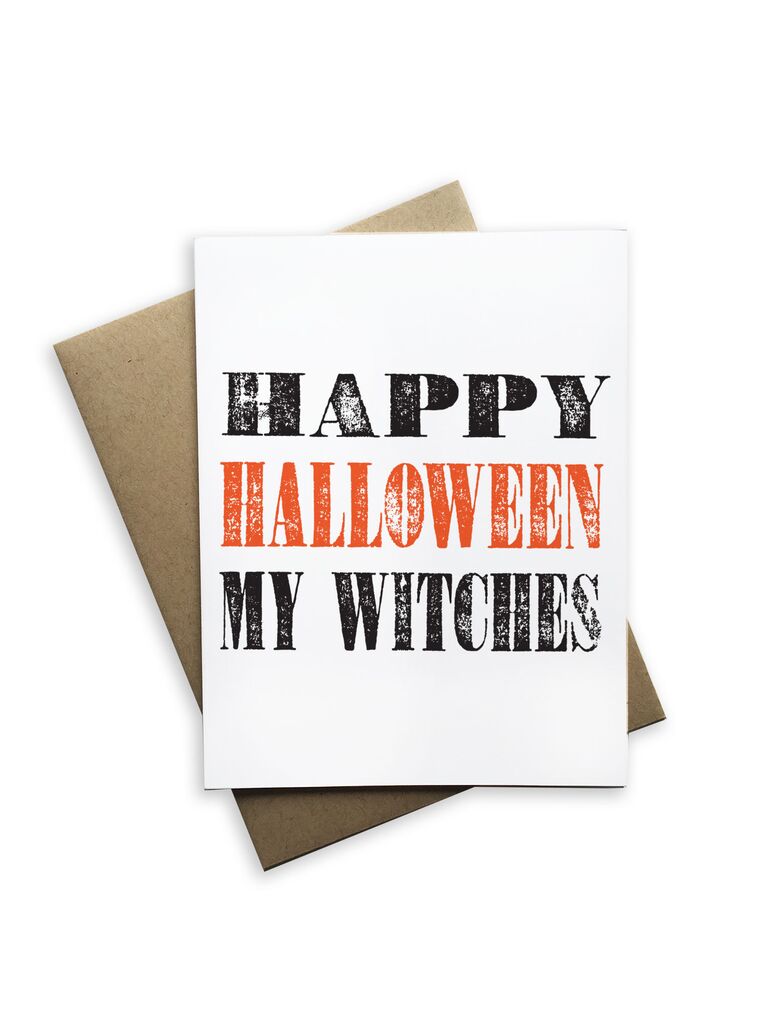 Happy Halloween My Witches Notecard