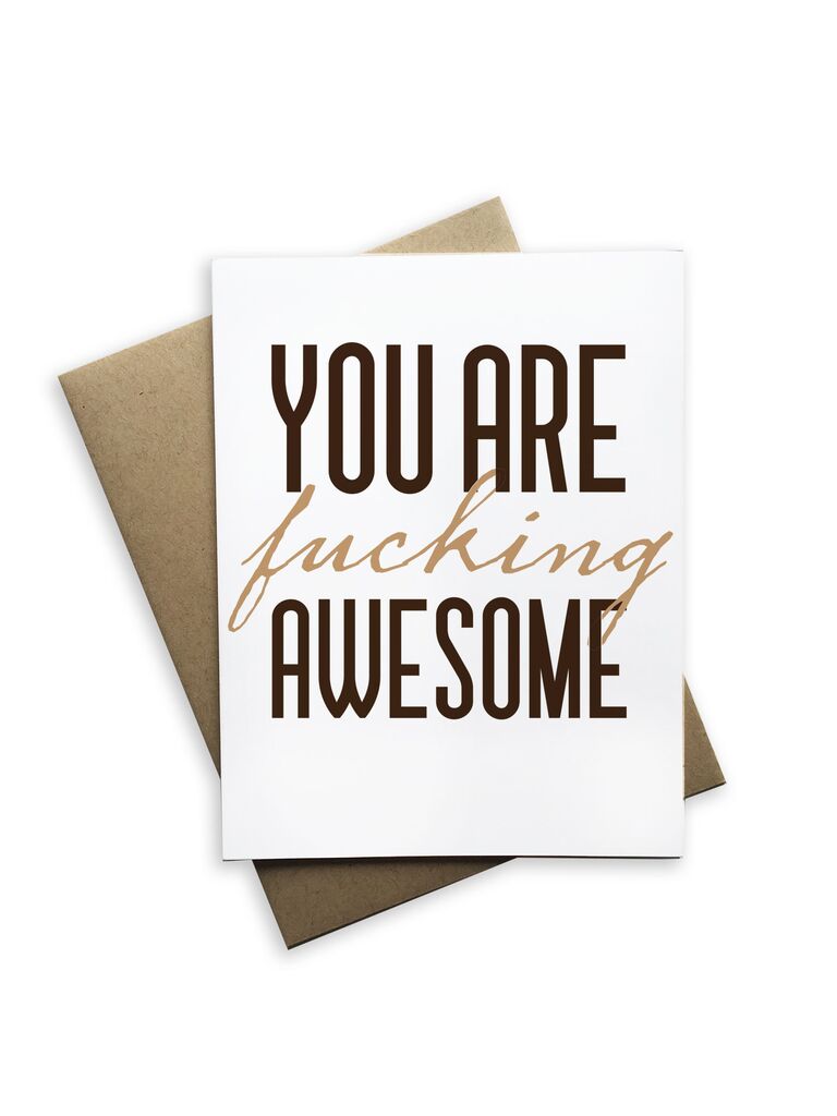 You Are F'ing Awesome Notecard