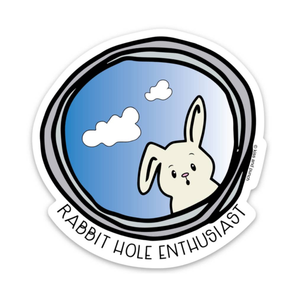3 Inch Rabbit Hole Enthusiast Vinyl Sticker