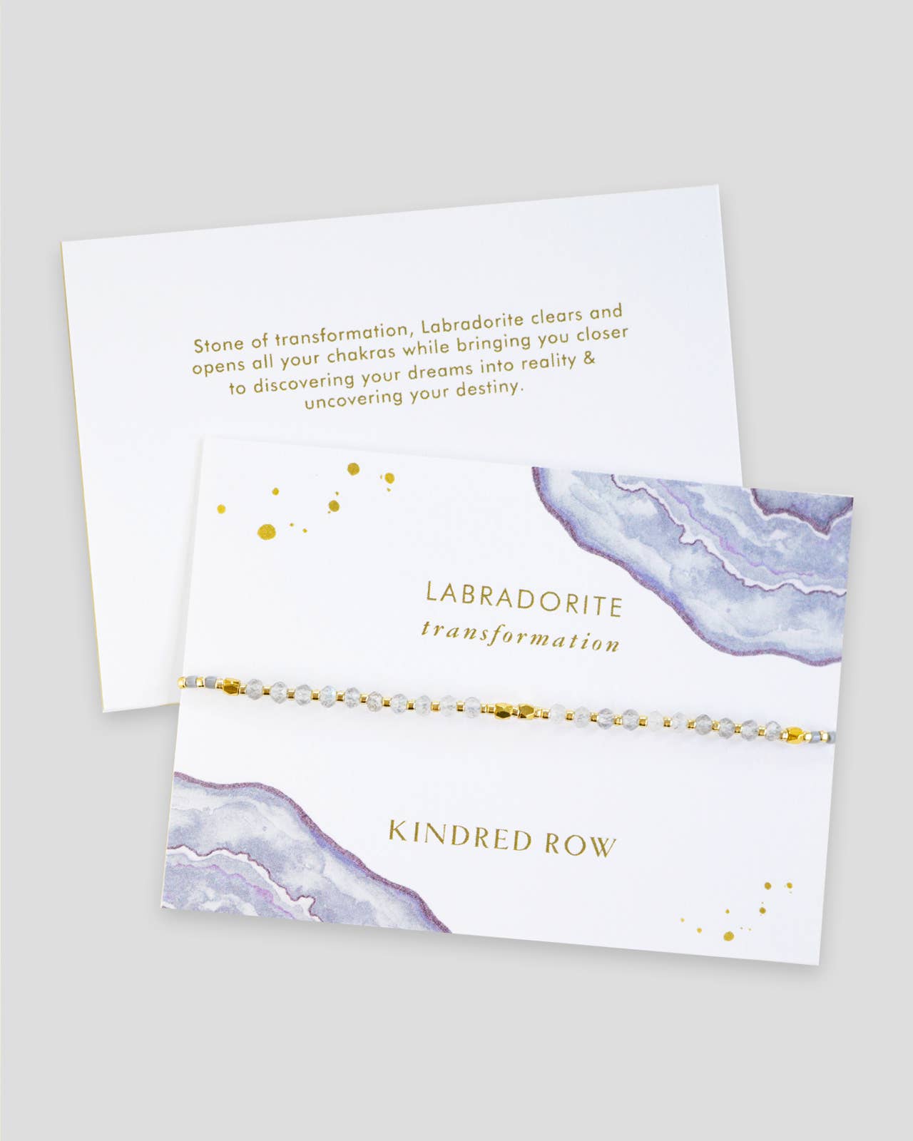 Kindred Row - Labradorite Healing Gemstone Stacking Bracelet