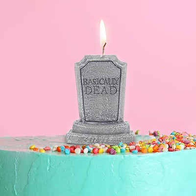 Basically Dead Tombstone Candle
