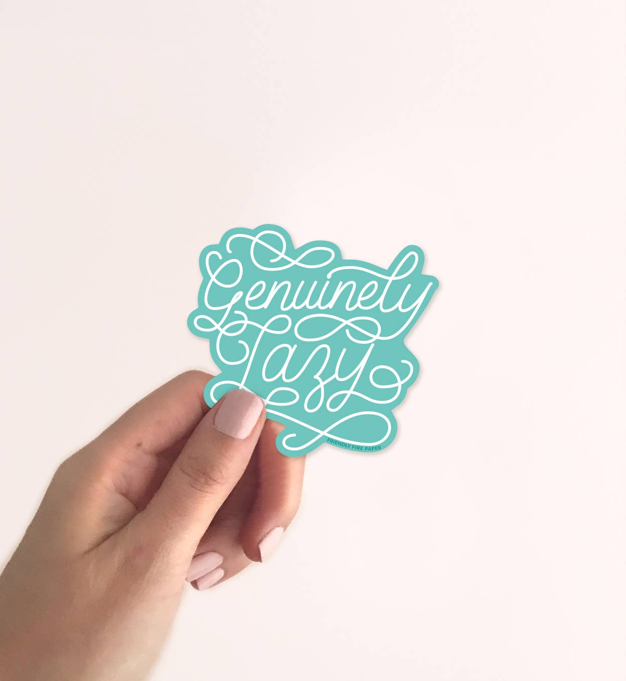 Friendly Fire Paper - Lazy - Vinyl Sticker