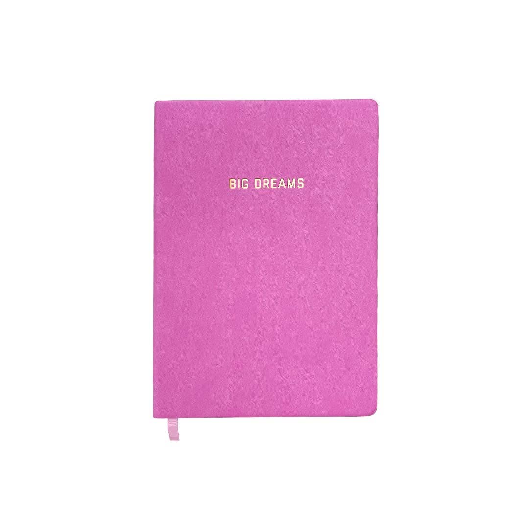 Golden Gems - Big Dreams Lined Journal - Pink
