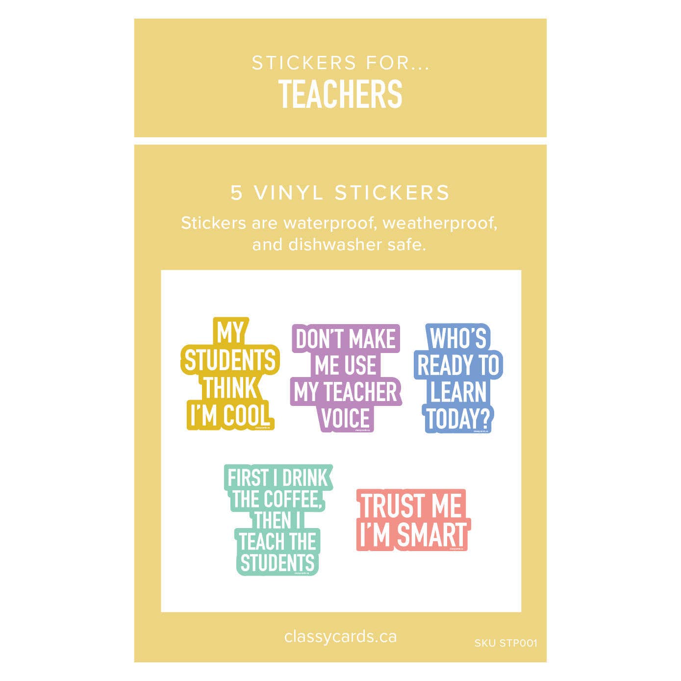 Stickers for Teachers - 5 Pack
