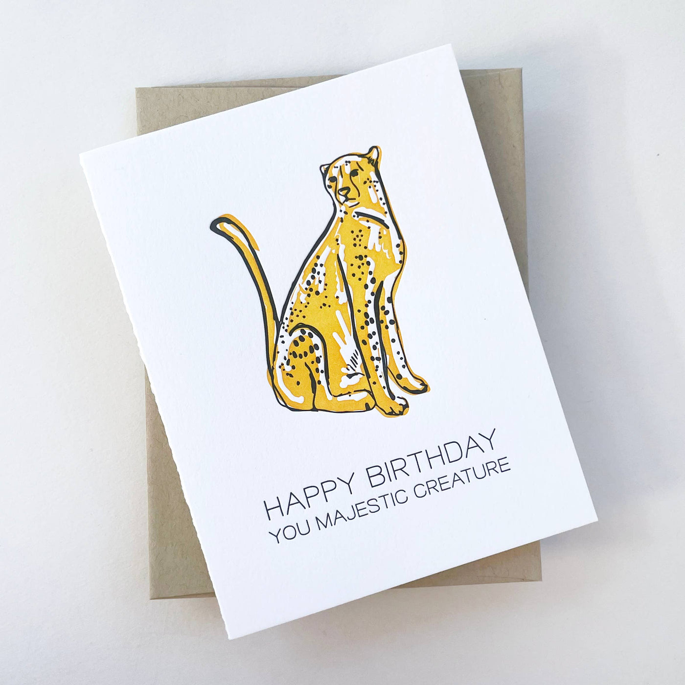 Majestic Birthday - Letterpress Birthday Greeting Card