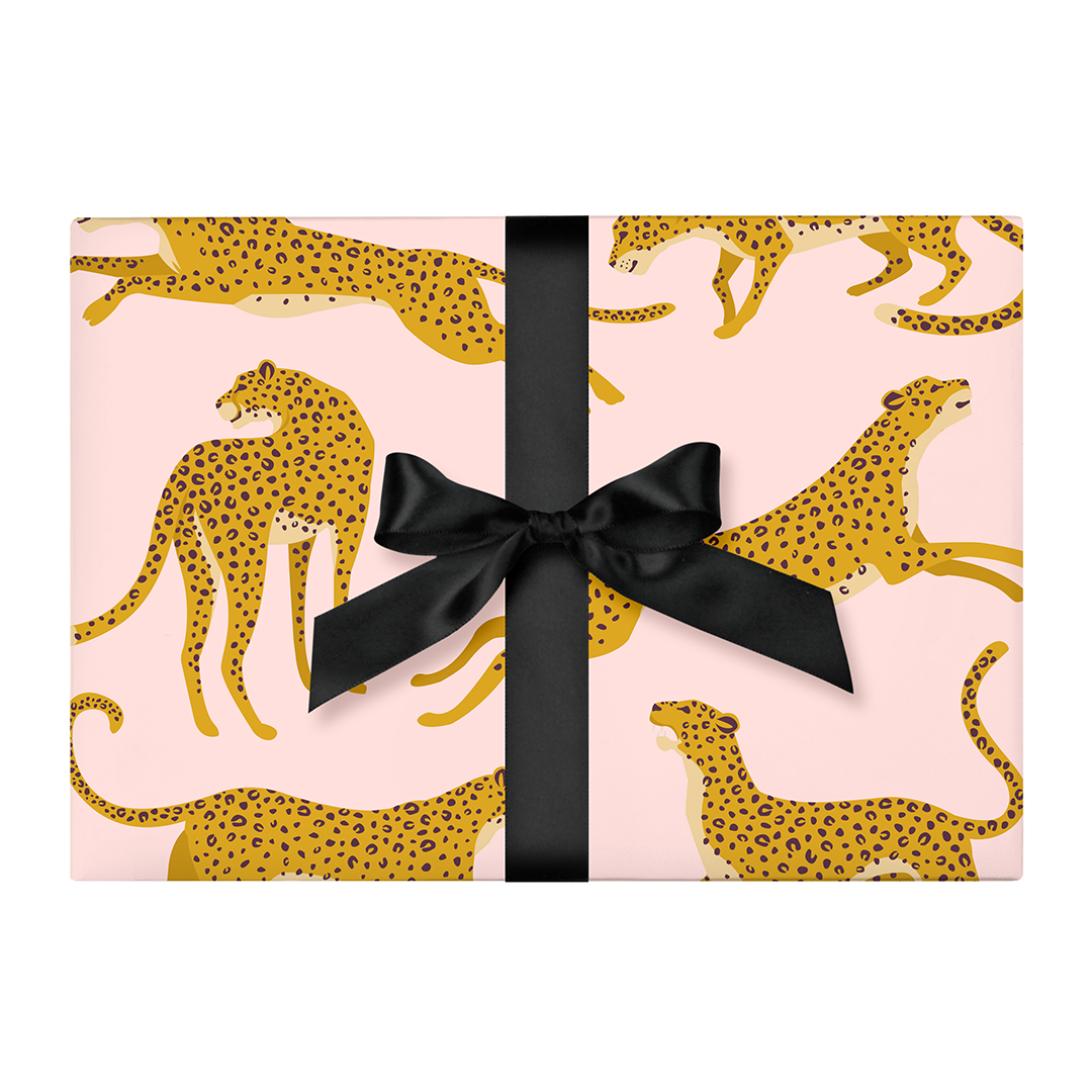Paperboy - Wrapping Paper - Cheetah (Blush)