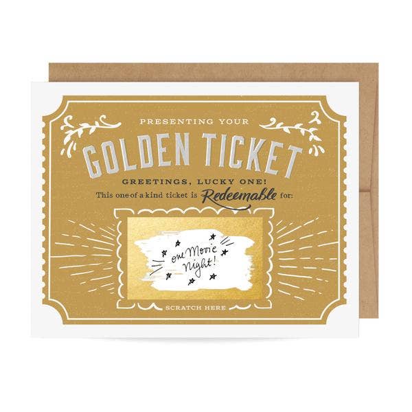 Inklings Paperie - Golden Ticket Scratch-off Card