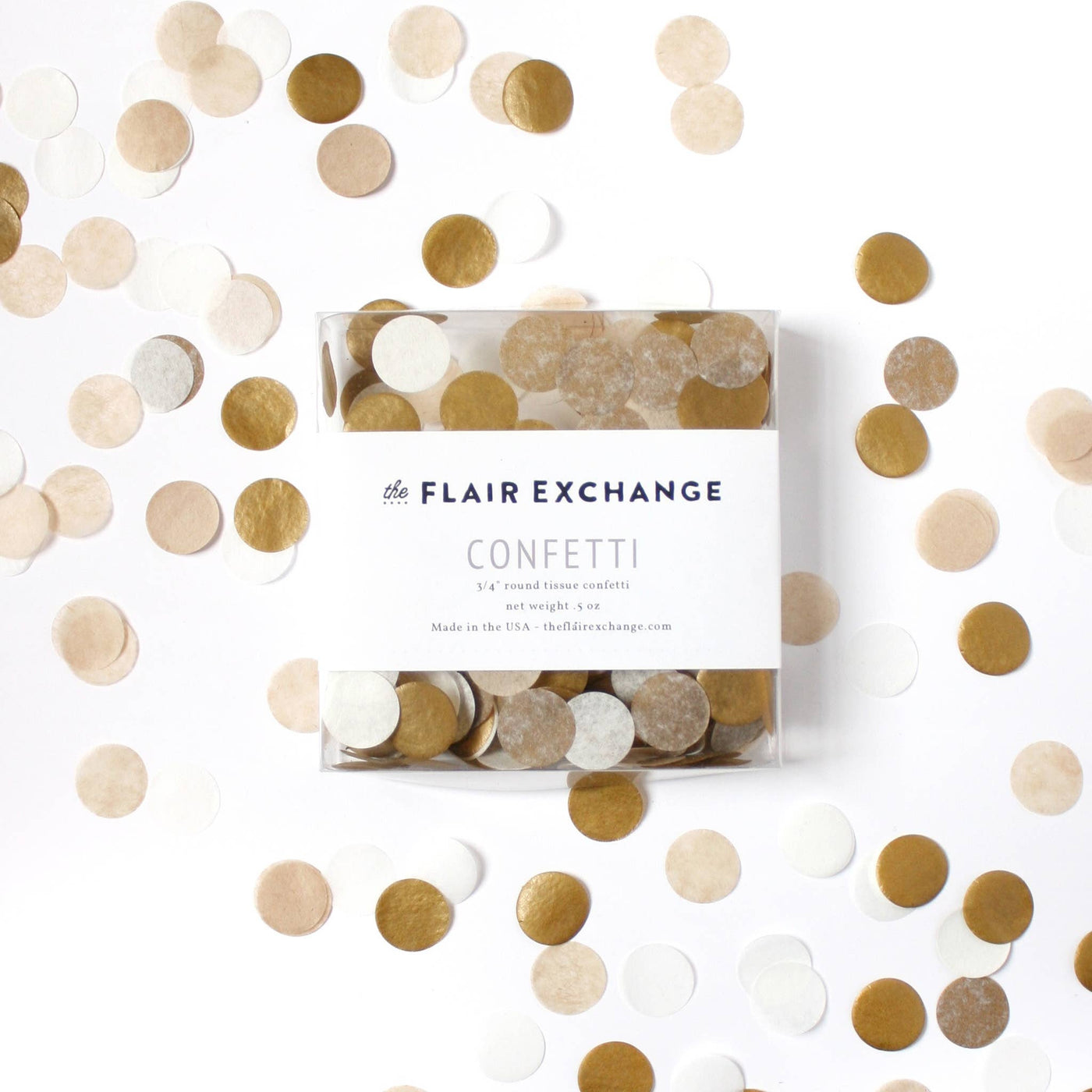 The Flair Exchange - Golden Hand-Cut Confetti