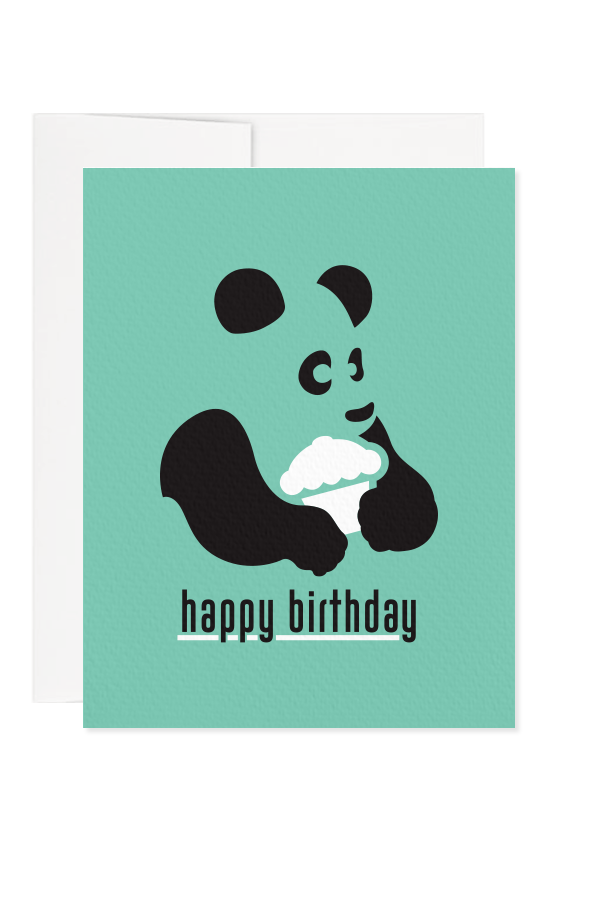 Panda Birthday Greeting Card