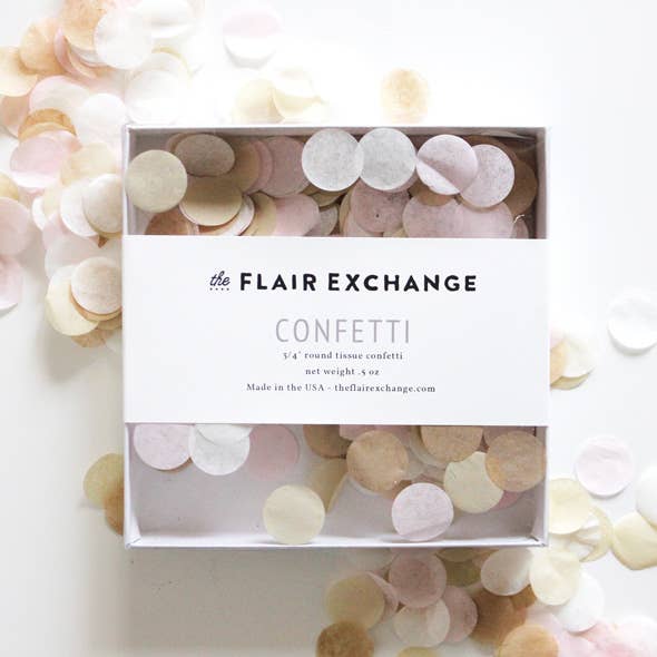 The Flair Exchange - Blushing Hand-Cut Confetti