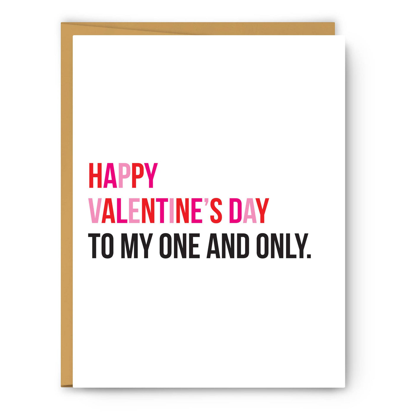 Footnotes - To My One And Only - Valentine's Day Card