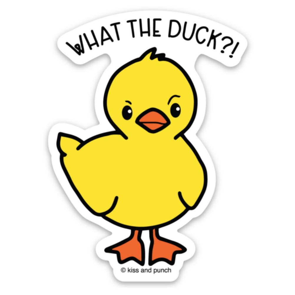 Snarky What the Duck Vinyl Sticker