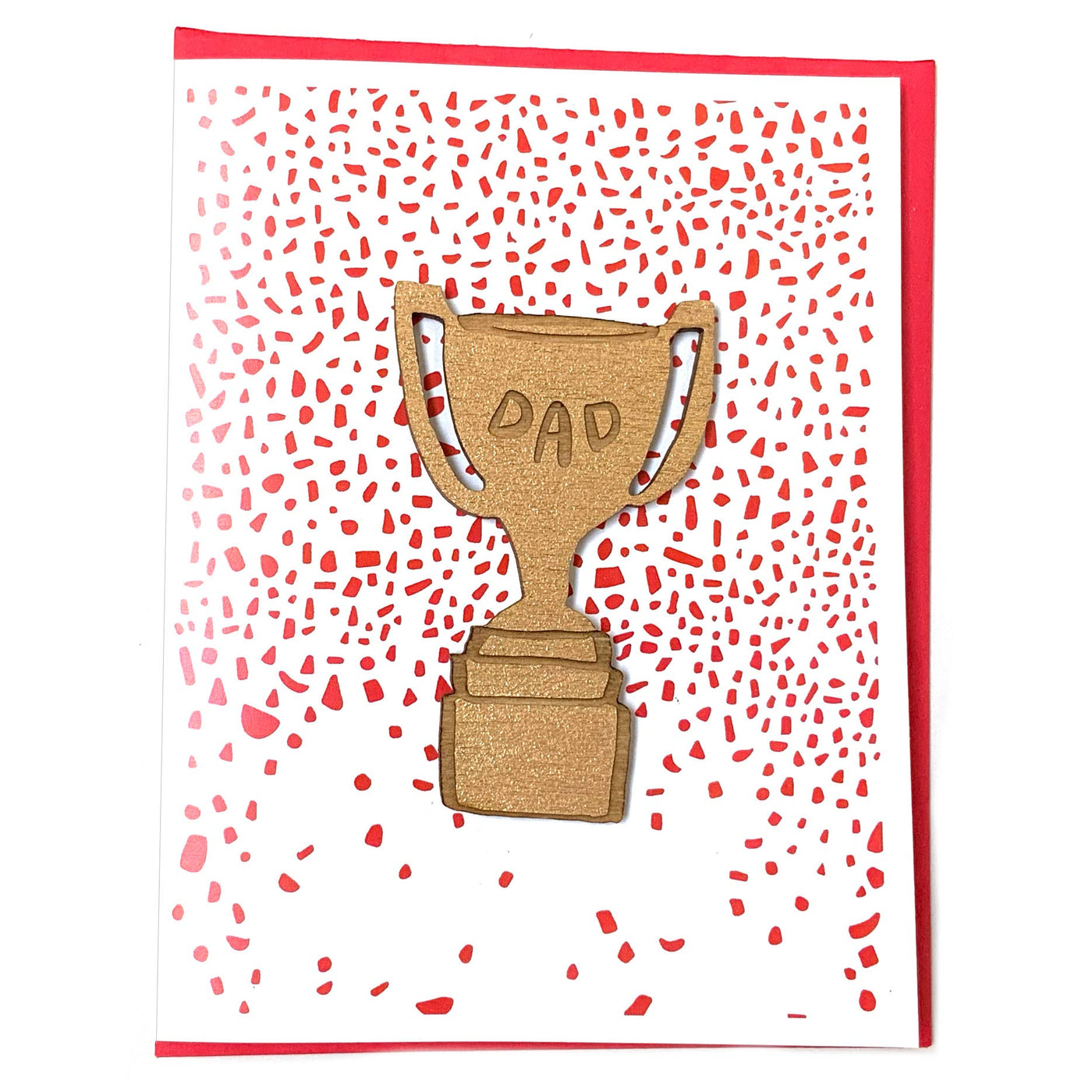 SnowMade - Dad Trophy Magnet w/ Card