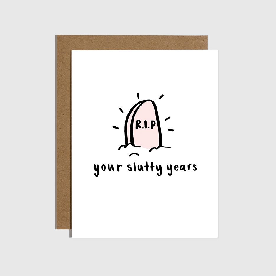 Brittany Paige - RIP Slutty Years Card