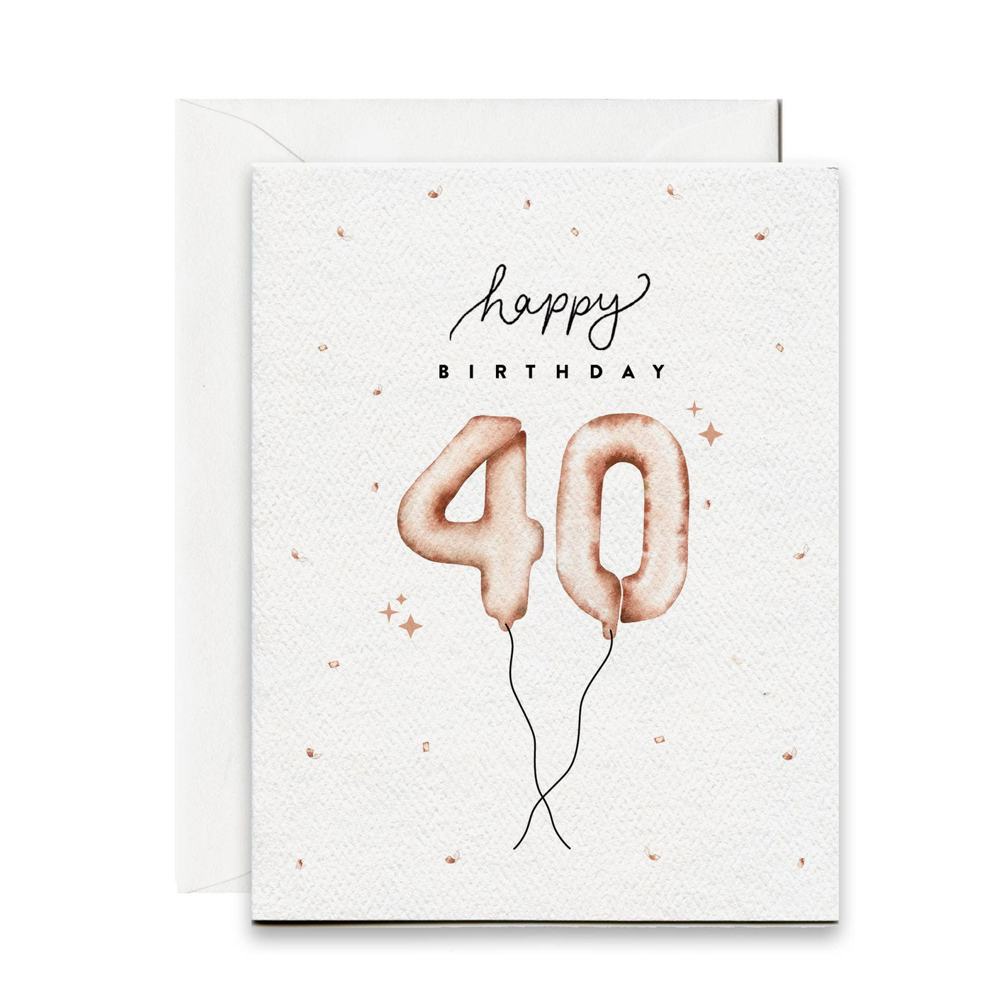 Pip & Cricket - Happy 40th Birthday Balloon Card
