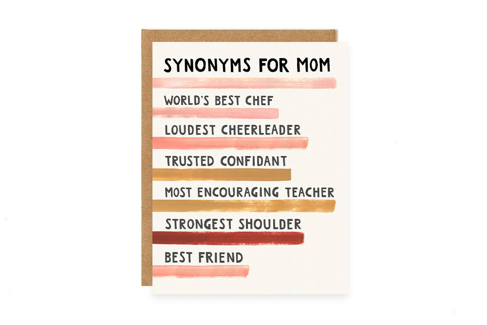 Mother's Day Synonyms Greeting Card