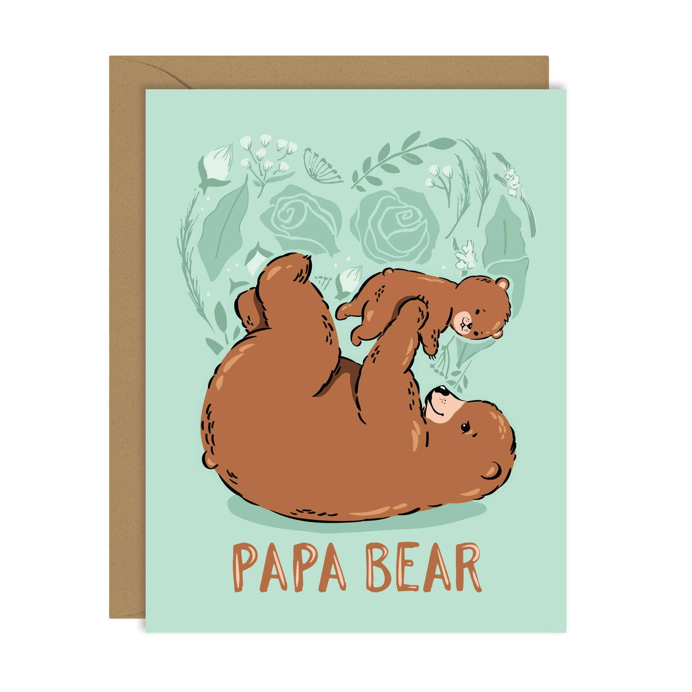 Papa Bear Card - Size A2