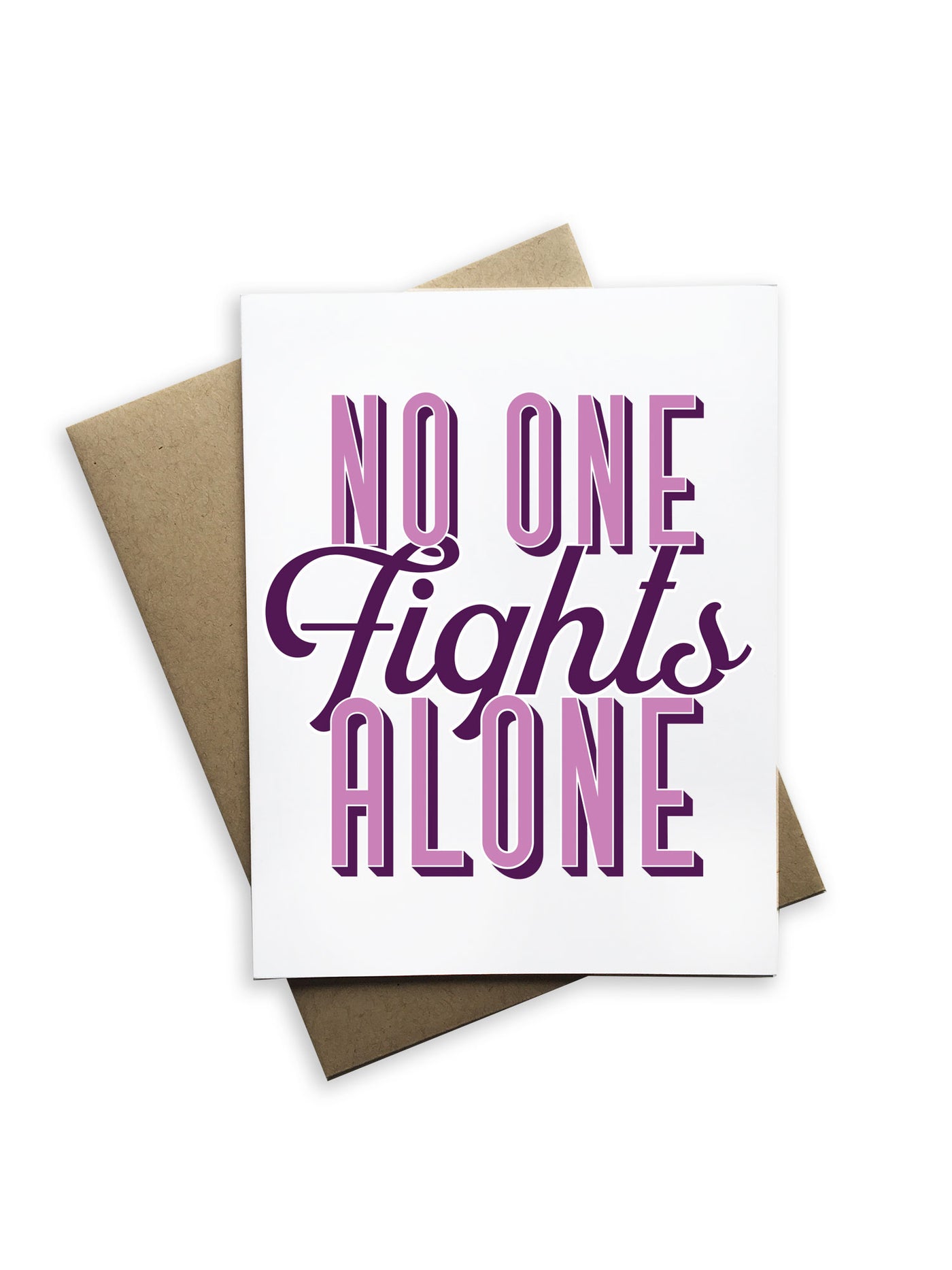 No One Fights Alone Notecard