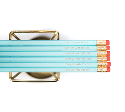 Chin Up TIts Out Pencils