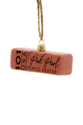 Pink Pearl Eraser Ornament