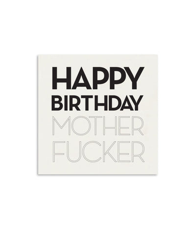 Happy Birthday Mother Fucker Mini Notecard