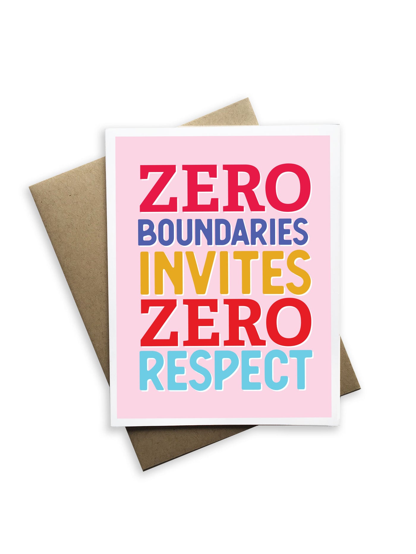 Zero Boundaries Notecard