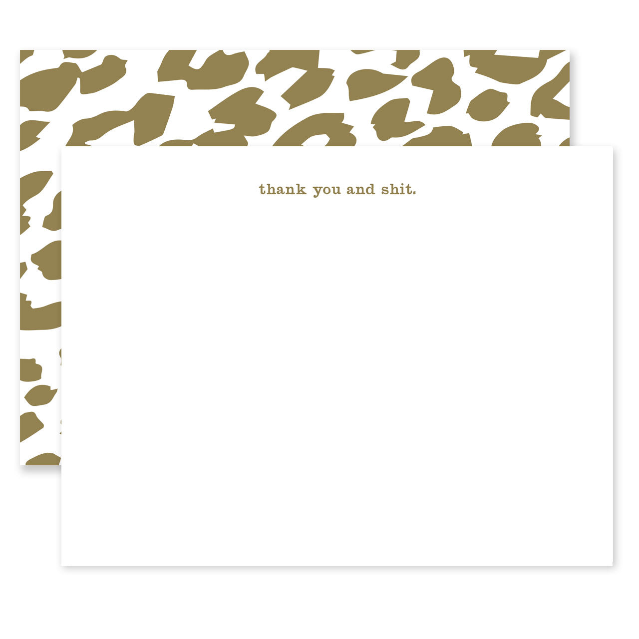 Thank You and Shit Notecard Set