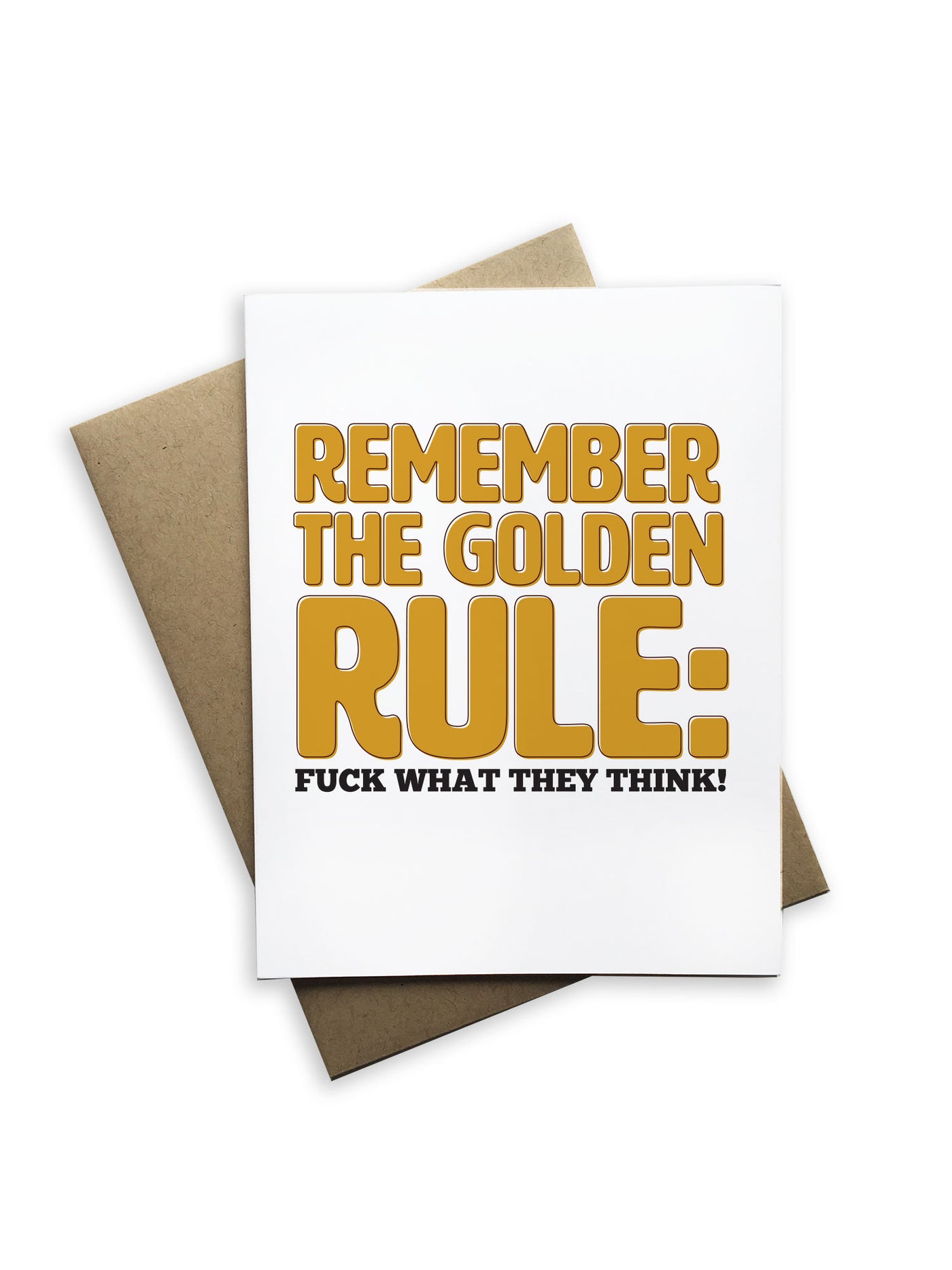 Remember the Golden Rule Notecard