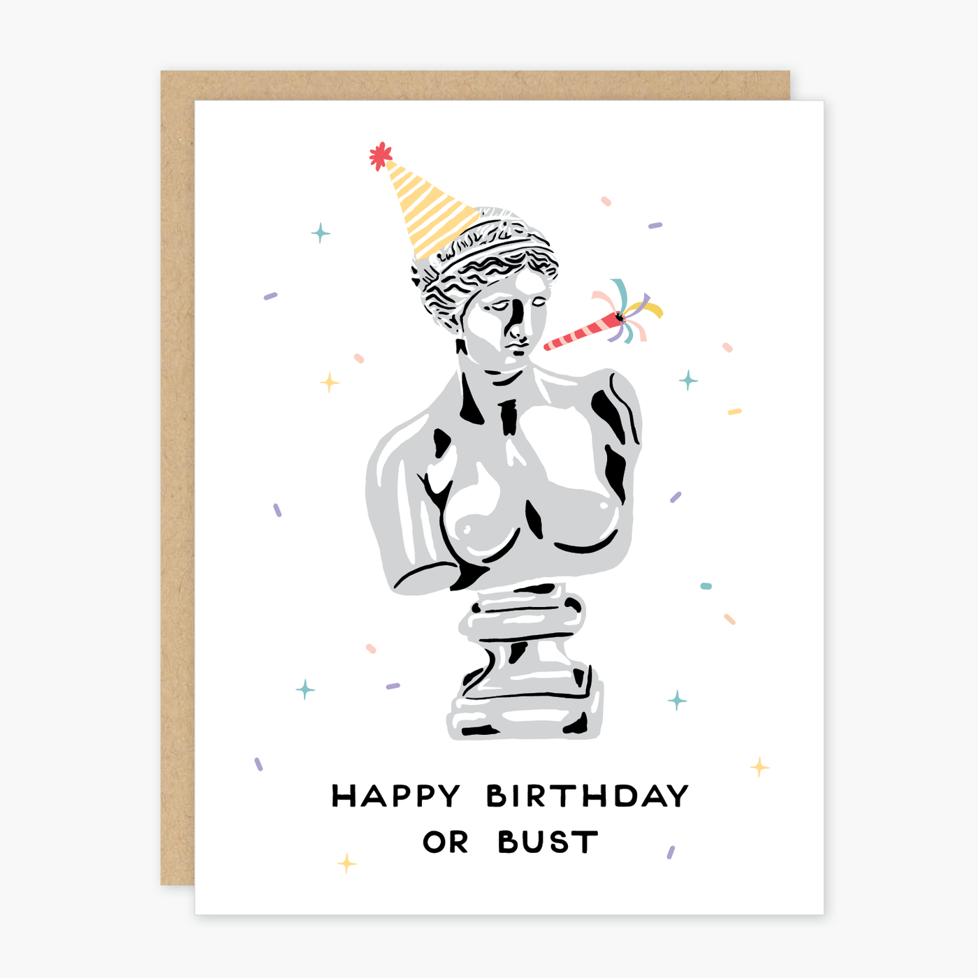 Party of One - Birthday Bust Card